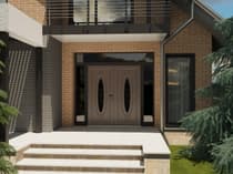 Double metal-aluminum modern exterior door Ronex 1277 - 11