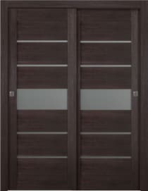 AVON 07-06 VETRO VERALINGA OAK BYPASS BELLDINNI MODERN INTERIOR DOOR - 1