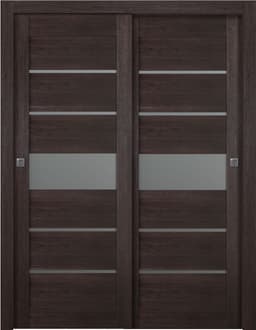 AVON 07-06 VETRO VERALINGA OAK BYPASS BELLDINNI MODERN INTERIOR DOOR - 1