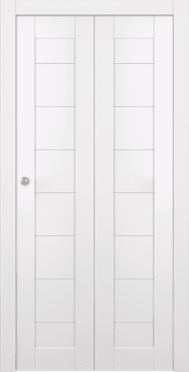ERMI SNOW WHITE BI-FOLD BELLDINNI MODERN INTERIOR DOOR - 4