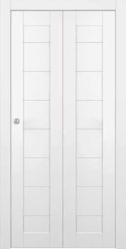 ERMI SNOW WHITE BI-FOLD BELLDINNI MODERN INTERIOR DOOR - 4
