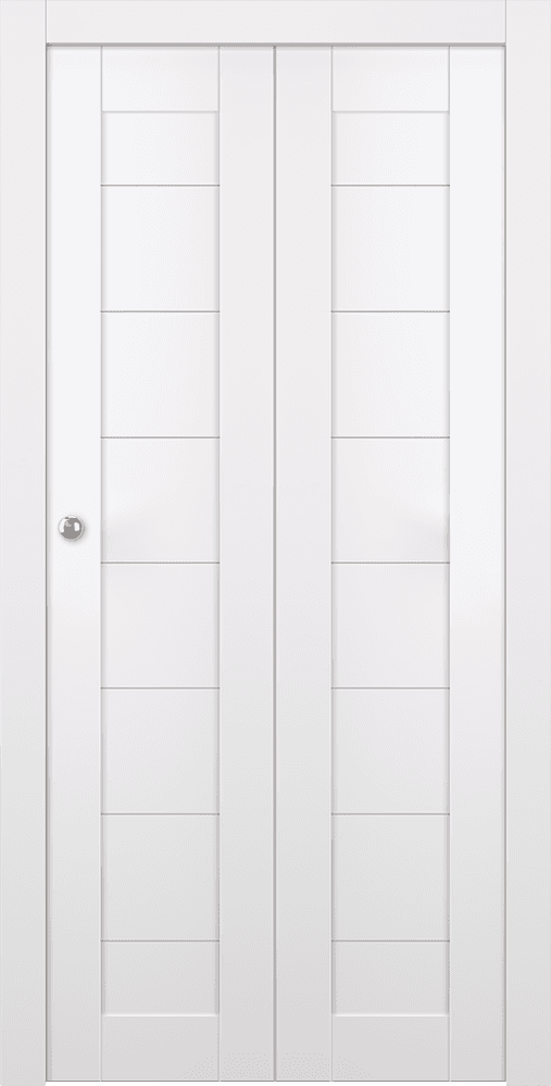 ERMI SNOW WHITE BI-FOLD BELLDINNI MODERN INTERIOR DOOR - 4