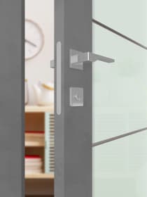 AVON 5 LITE VETRO DARK URBAN DOUBLE INVISIBLE METAL FRAME BELLDINNI MODERN INTERIOR DOOR - 3
