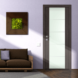 AVON 202 4H VETRO VERALINGA OAK BI-FOLD BELLDINNI MODERN INTERIOR DOOR - 2