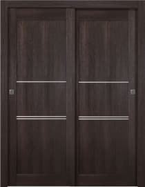 AVON 07 3H VERALINGA OAK BYPASS BELLDINNI MODERN INTERIOR DOOR - 1