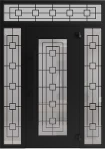 Single wrought iron modern exterior door Iron 1688 - 7