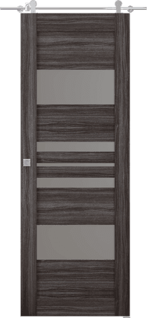 ROMI VETRO GRAY OAK BARN BELLDINNI MODERN INTERIOR DOOR - 1
