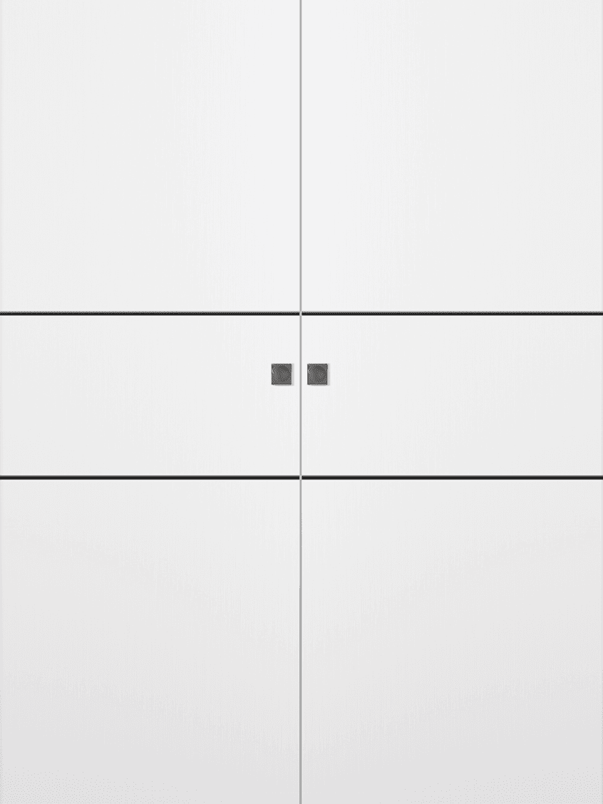 SMART PRO 2H BLACK POLAR WHITE DOUBLE MAGIC DOORS BELLDINNI MODERN INTERIOR DOOR - 1