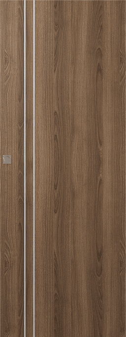 OPTIMA 2V PECAN NUTWOOD DOUBLE MAGIC DOORS BELLDINNI MODERN INTERIOR DOOR - 1