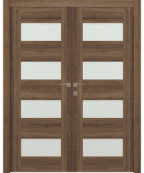 AVON 07-08 VETRO PECAN NUTWOOD CLOSET DOORS BELLDINNI MODERN INTERIOR DOOR - 1