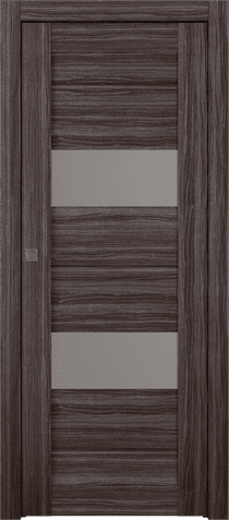 VITA VETRO GRAY OAK POCKET BELLDINNI MODERN INTERIOR DOOR - 1