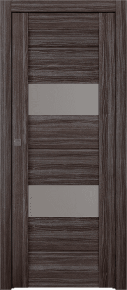 VITA VETRO GRAY OAK POCKET BELLDINNI MODERN INTERIOR DOOR - 1