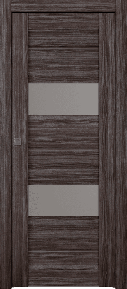 VITA VETRO GRAY OAK POCKET BELLDINNI MODERN INTERIOR DOOR - 1
