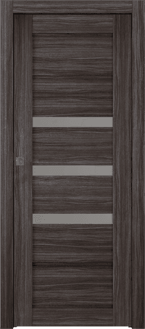 RITA VETRO GRAY OAK POCKET BELLDINNI MODERN INTERIOR DOOR - 1