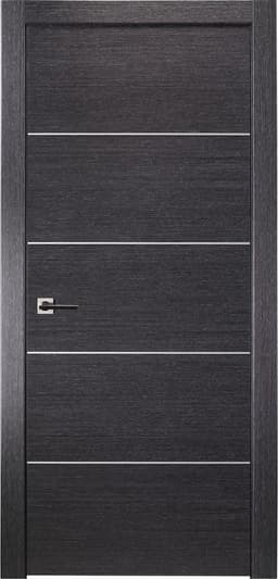 AVANTI 4H BLACK APRICOT SWING BELLDINNI MODERN INTERIOR DOOR - 1