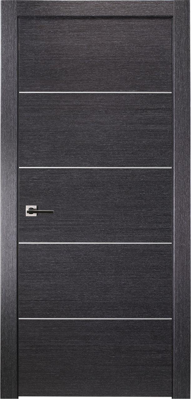 AVANTI 4H BLACK APRICOT SWING BELLDINNI MODERN INTERIOR DOOR