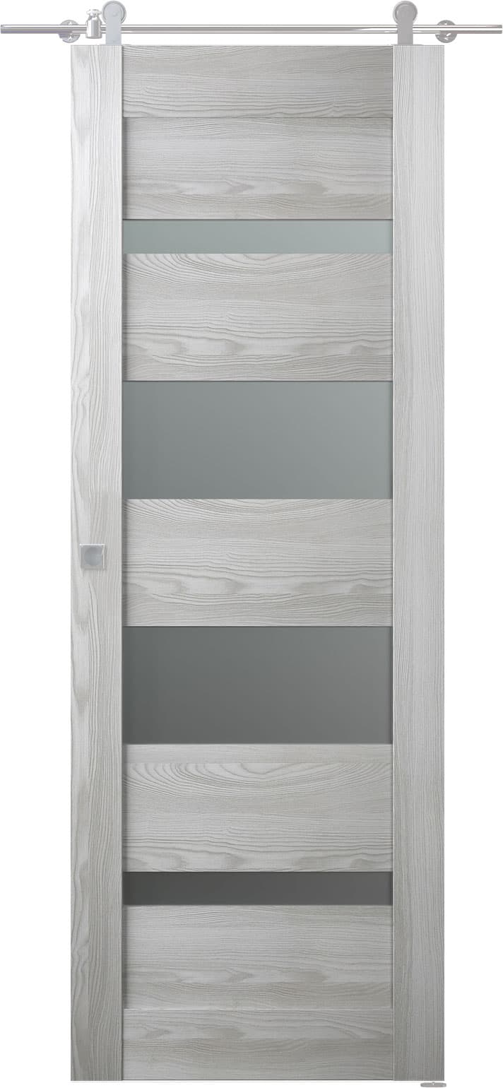 AVON 07-01 VETRO RIBEIRA ASH BARN BELLDINNI MODERN INTERIOR DOOR - 1