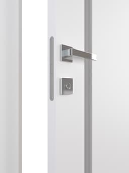 SMART PRO 208 VETRO POLAR WHITE DOUBLE INVISIBLE METAL FRAME BELLDINNI MODERN INTERIOR DOOR - 3