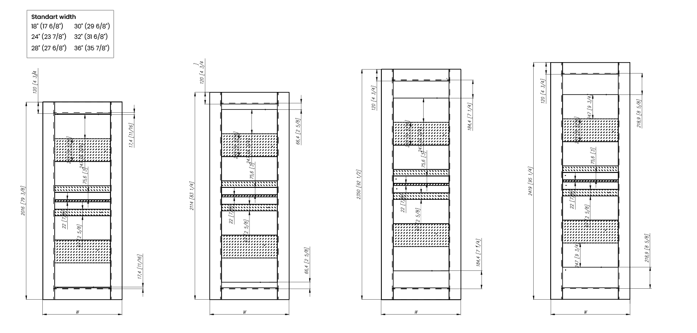 ROMI VETRO BIANCO NOBLE DOUBLE BARN BELLDINNI MODERN INTERIOR DOOR - 4