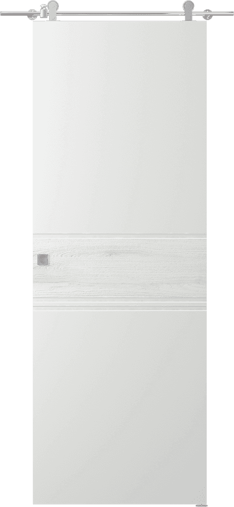 TWINWOOD 2 POLAR WHITE BARN BELLDINNI MODERN INTERIOR DOOR - 1