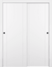 OPTIMA 2U SNOW WHITE BYPASS DOORS BELLDINNI MODERN INTERIOR DOOR - 1