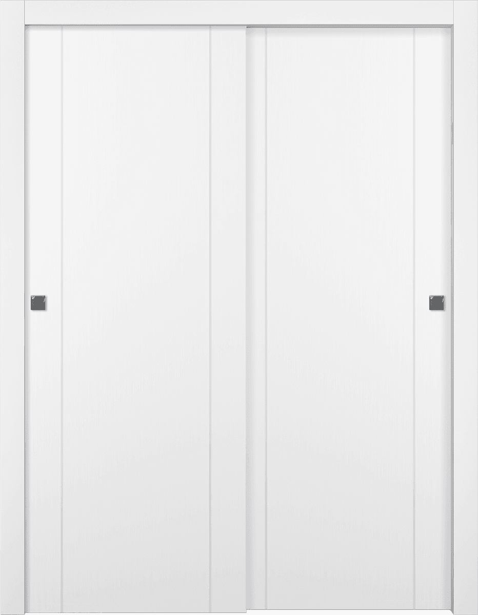 OPTIMA 2U SNOW WHITE BYPASS DOORS BELLDINNI MODERN INTERIOR DOOR