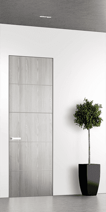 OPTIMA 4H RIBEIRA ASH INVISIBLE METAL FRAME BELLDINNI MODERN INTERIOR DOOR - 1