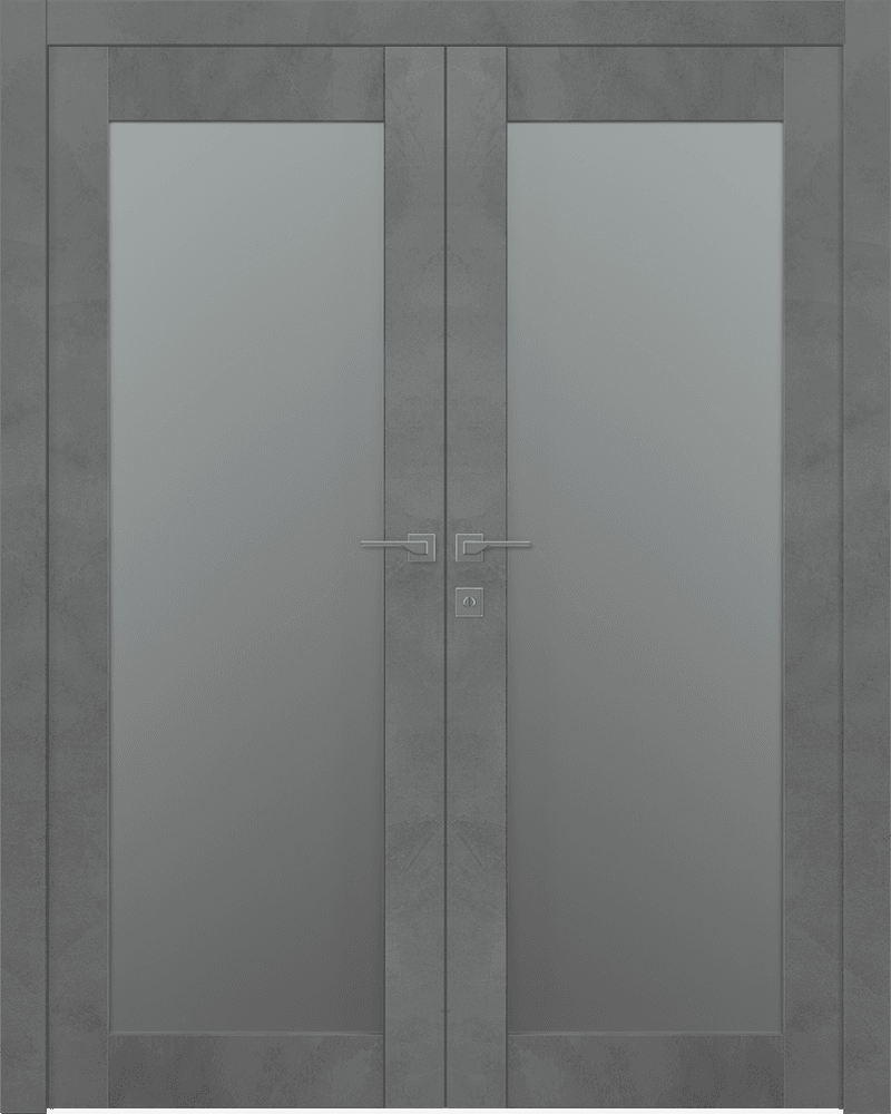 AVON 207 VETRO DARK URBAN DOUBLE BELLDINNI MODERN INTERIOR DOOR - 1