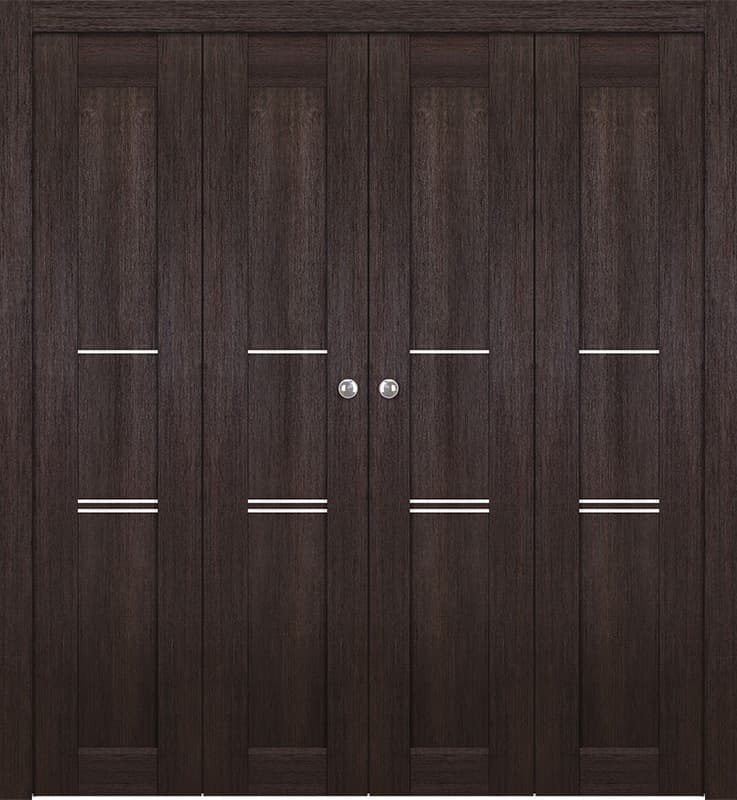 AVON 07 3H VERALINGA OAK DOUBLE BI-FOLD BELLDINNI MODERN INTERIOR DOOR - 1