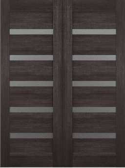 AVON 07-04 VETRO VERALINGA OAK DOUBLE BARN BELLDINNI MODERN INTERIOR DOOR - 2