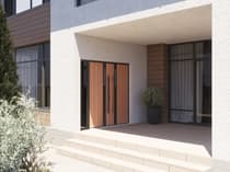 Double metal-aluminum modern exterior door Ronex 1033 - 8