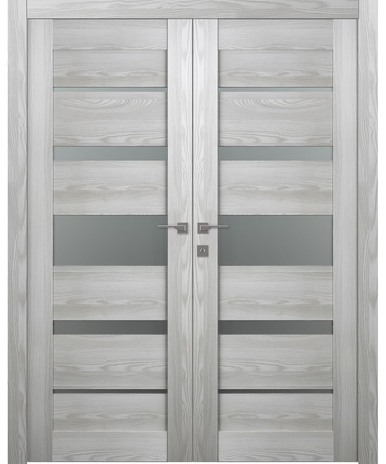 AVON 07-03 VETRO RIBEIRA ASH DOUBLE BELLDINNI MODERN INTERIOR DOOR - 1