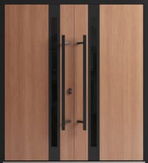 Double metal-aluminum modern exterior door Ronex 1033 8ft - 1