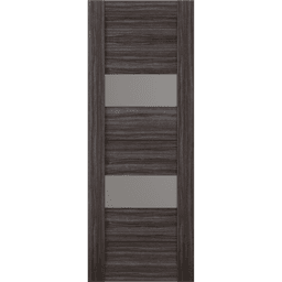 BERTA VETRO GRAY OAK BARN BELLDINNI MODERN INTERIOR DOOR - 2