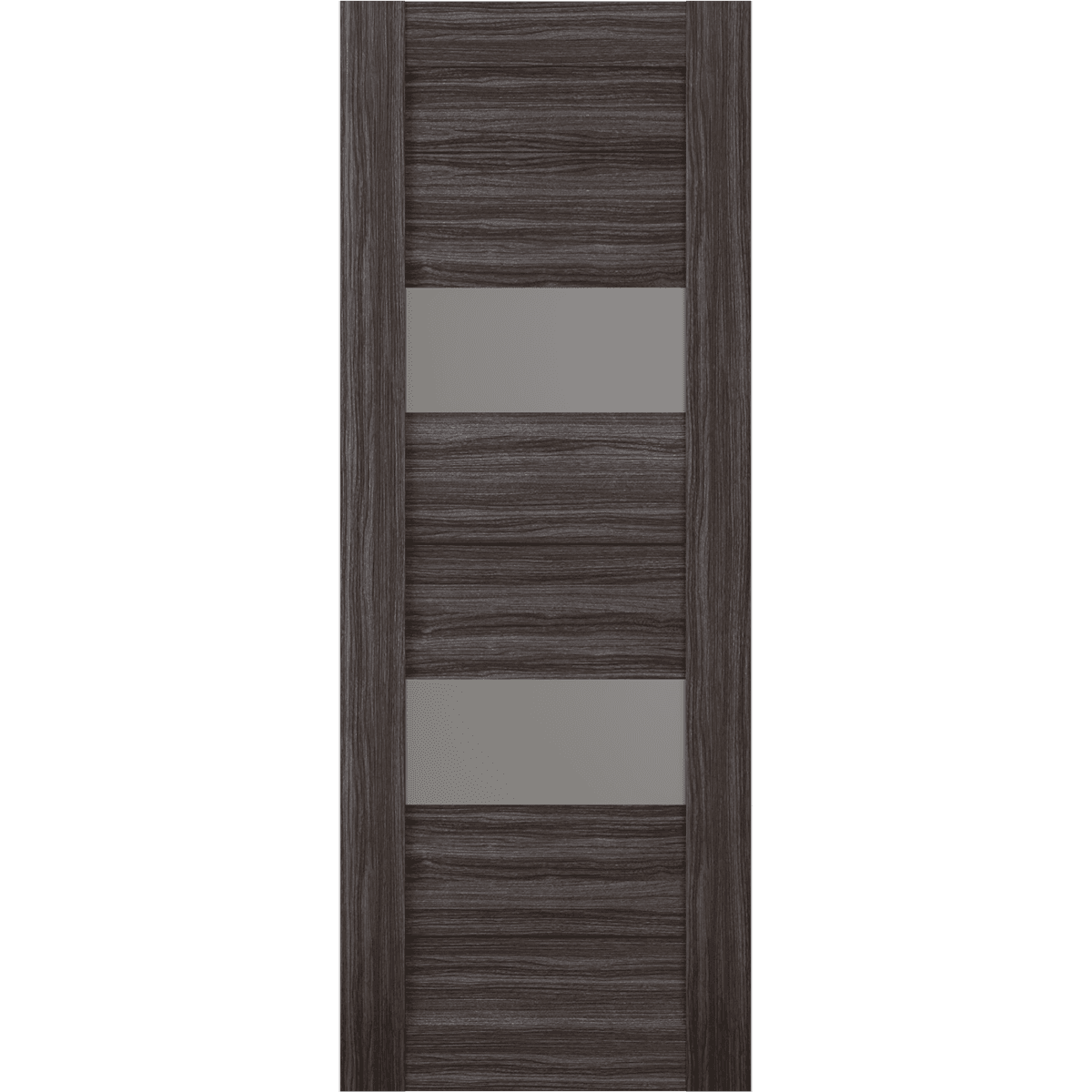 BERTA VETRO GRAY OAK BARN BELLDINNI MODERN INTERIOR DOOR - 2