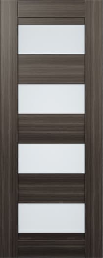 DELLA VETRO GRAY OAK POCKET BELLDINNI MODERN INTERIOR DOOR - 2