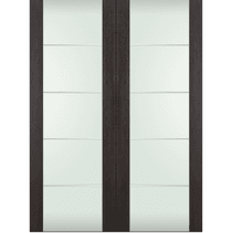 AVON 202 4H VETRO VERALINGA OAK DOUBLE BELLDINNI MODERN INTERIOR DOOR - 2