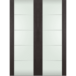 AVON 202 4H VETRO VERALINGA OAK DOUBLE BELLDINNI MODERN INTERIOR DOOR - 2