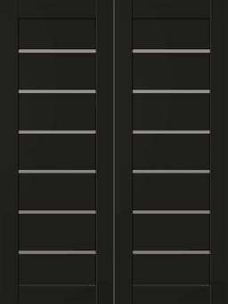 ALBA BLACK MATTE DOUBLE BI-FOLD BELLDINNI MODERN INTERIOR DOOR - 2