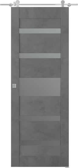 AVON 07-05 VETRO DARK URBAN BARN BELLDINNI MODERN INTERIOR DOOR - 1