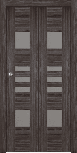 LETI VETRO GRAY OAK BI-FOLD BELLDINNI MODERN INTERIOR DOOR - 6