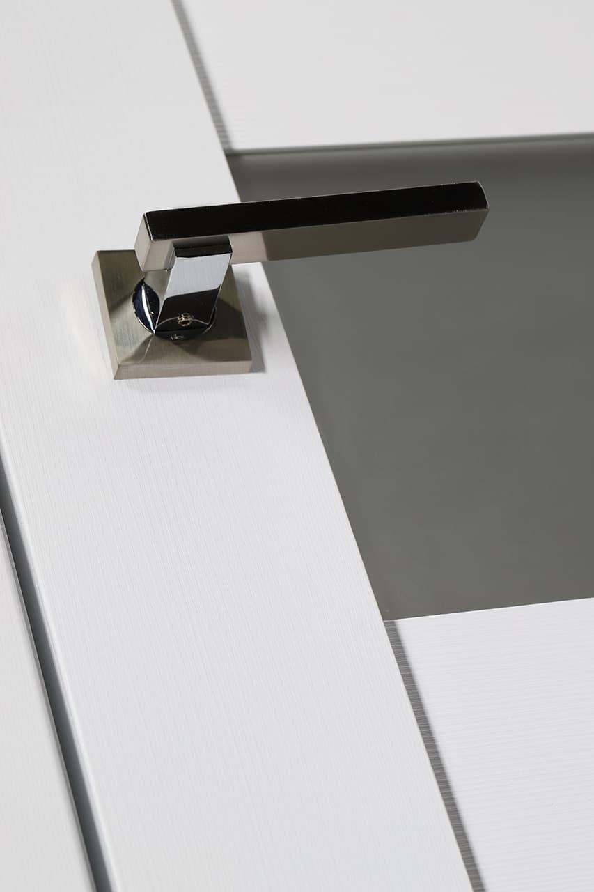 EDNA VETRO BIANCO NOBLE DOUBLE POCKET BELLDINNI MODERN INTERIOR DOOR - 5