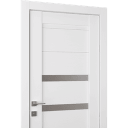 DORA VETRO BIANCO NOBLE SWING BELLDINNI MODERN INTERIOR DOOR - 2