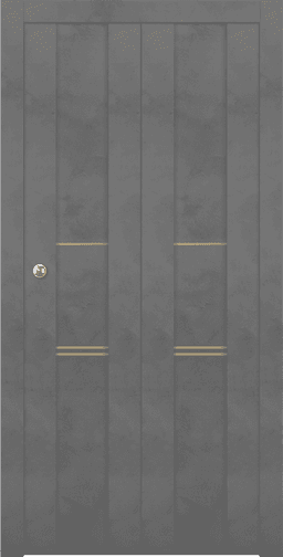 AVON 01 3H GOLD DARK URBAN DOUBLE BI-FOLD BELLDINNI MODERN INTERIOR DOOR - 1