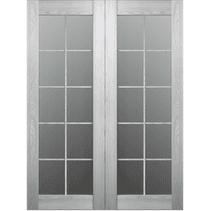 AVON 10 LITE VETRO RIBEIRA ASH BYPASS BELLDINNI MODERN INTERIOR DOOR - 3