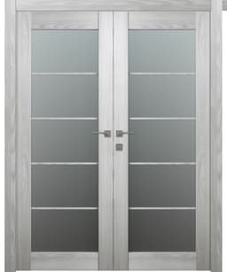 AVON 5 LITE VETRO RIBEIRA ASH CLOSET BELLDINNI MODERN INTERIOR DOOR - 1