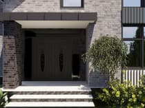 Double metal-aluminum modern exterior door Ronex 1277 8ft - 12