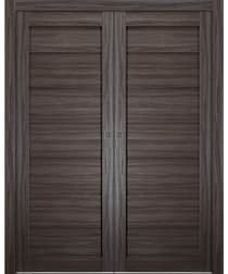 ALDA GRAY OAK DOUBLE POCKET BELLDINNI MODERN INTERIOR DOOR - 1