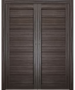 ALDA GRAY OAK DOUBLE POCKET BELLDINNI MODERN INTERIOR DOOR - 1