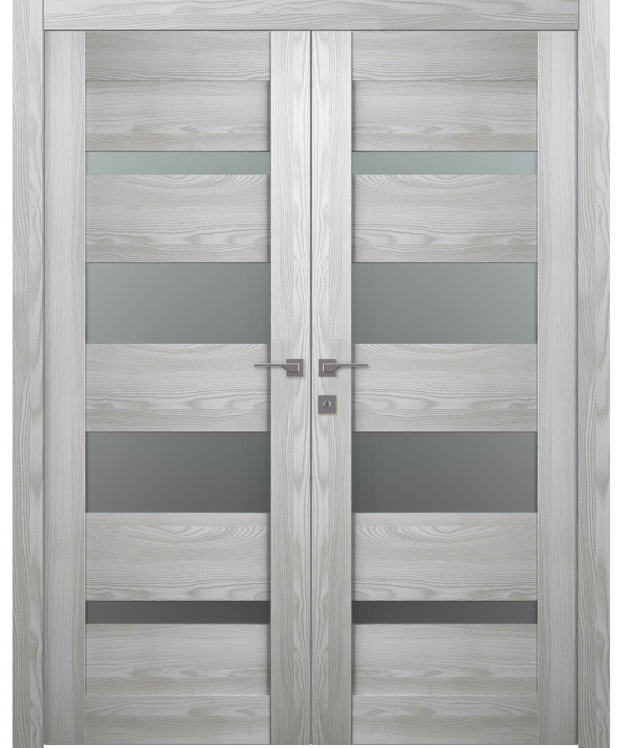 AVON 07-01 VETRO RIBEIRA ASH DOUBLE BELLDINNI MODERN INTERIOR DOOR - 1